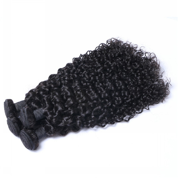Brazilian Human Hair Virgin Unprocessed Remy Curly Hair Weave Bundles  LM454